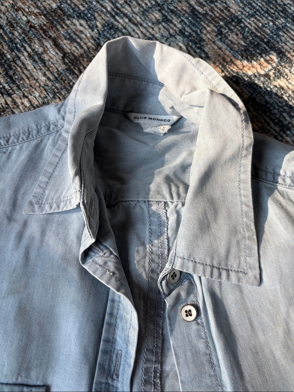 Women’s Club Monaco Pale Blue Lightweight Shirt